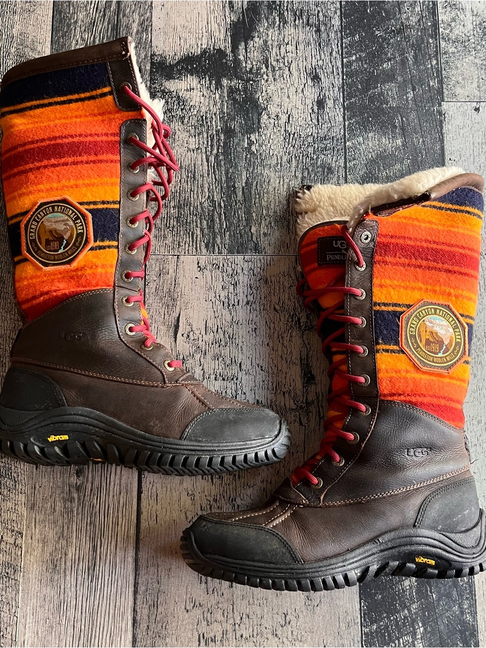 Ugg x Pendleton wool winter boots
